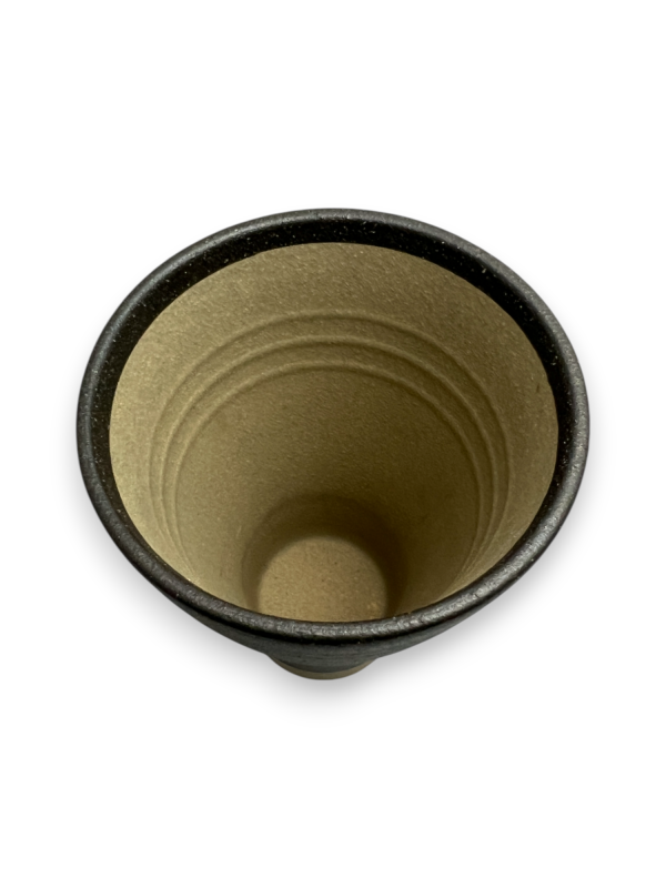Two Beautiful Brown Ceramic Clay Cups.