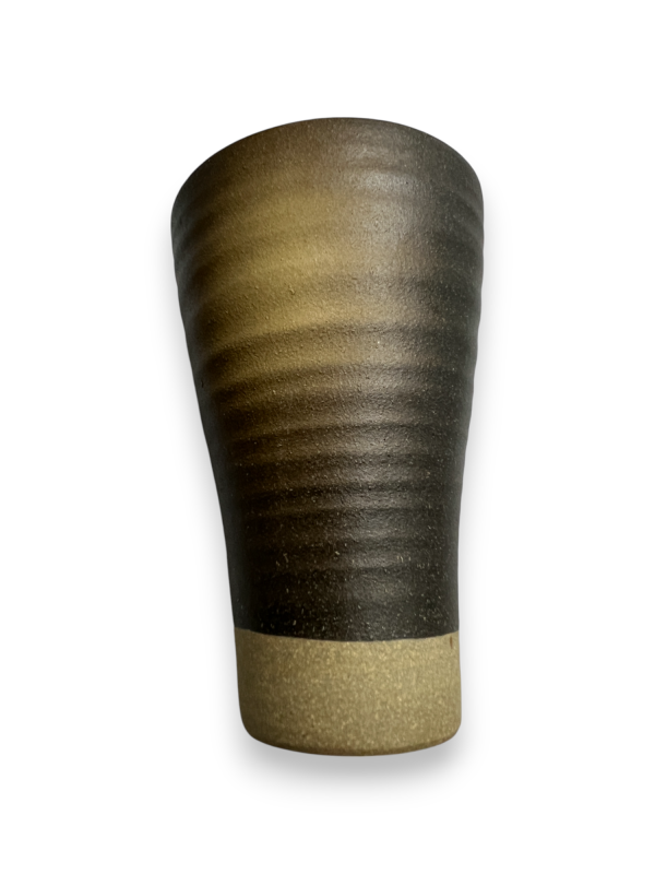 Two Beautiful Brown Ceramic Clay Cups.