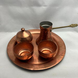 Hand Hammered Copper Coffee Set