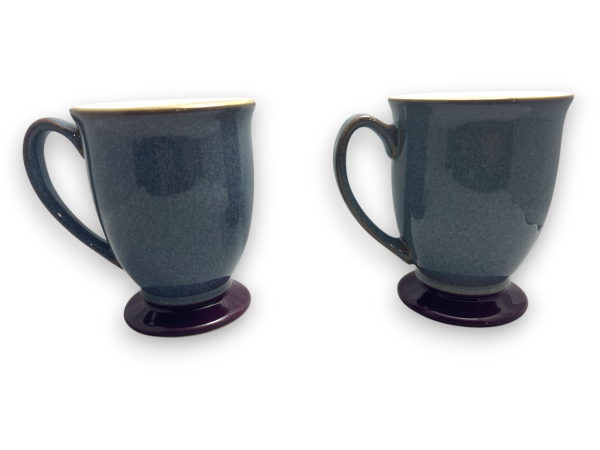 2x  Denby Storm Grey Mugs