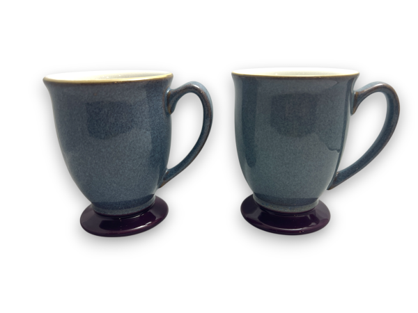 2x  Denby Storm Grey Mugs