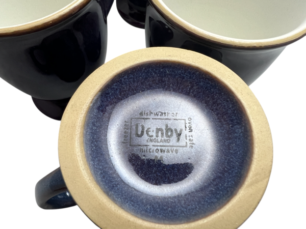 Denby Storm Plum Mugs