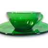 Vintage VereCo - Green Glass Espresso Cup and Sauce set