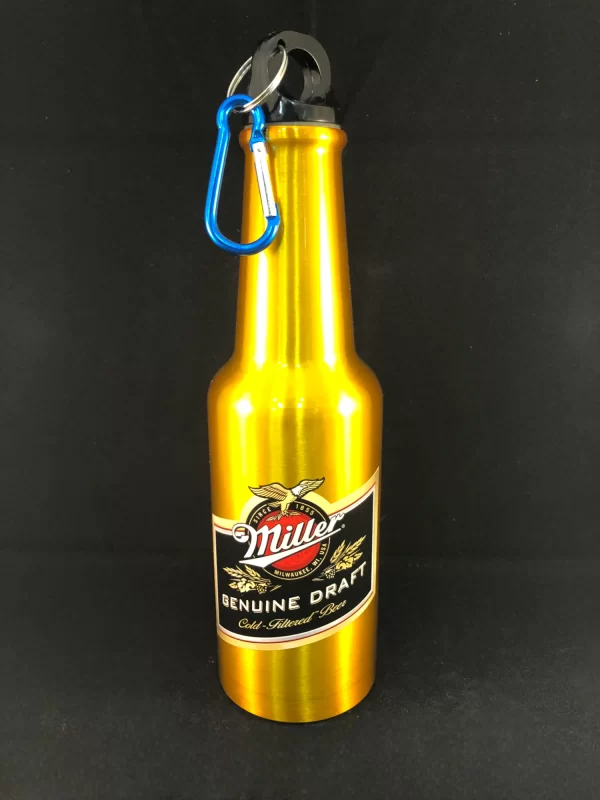 Miller Genuine Draft Bottle-Shaped Aluminum Water Bottle