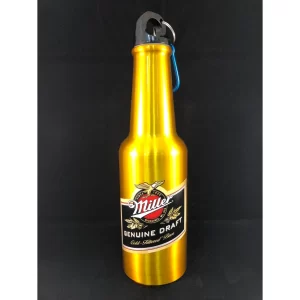 Miller Genuine Draft Bottle-Shaped Aluminum Water Bottle
