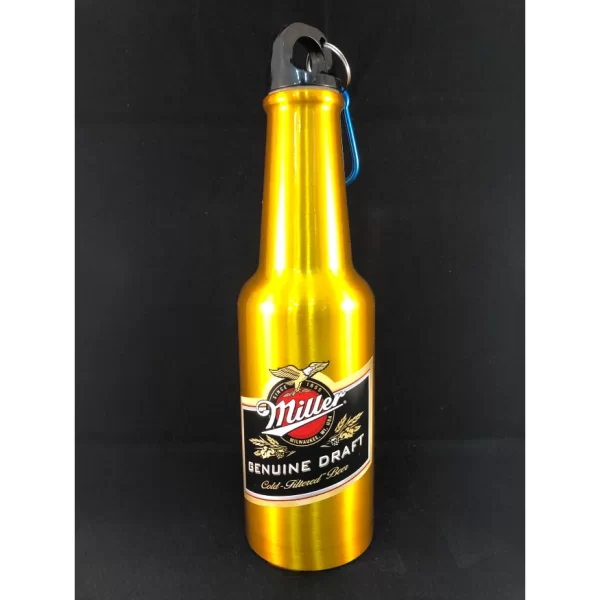Miller Genuine Draft Bottle-Shaped Aluminum Water Bottle