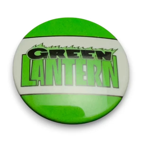 Green Lantern Retro Logo Metal Pinback Button